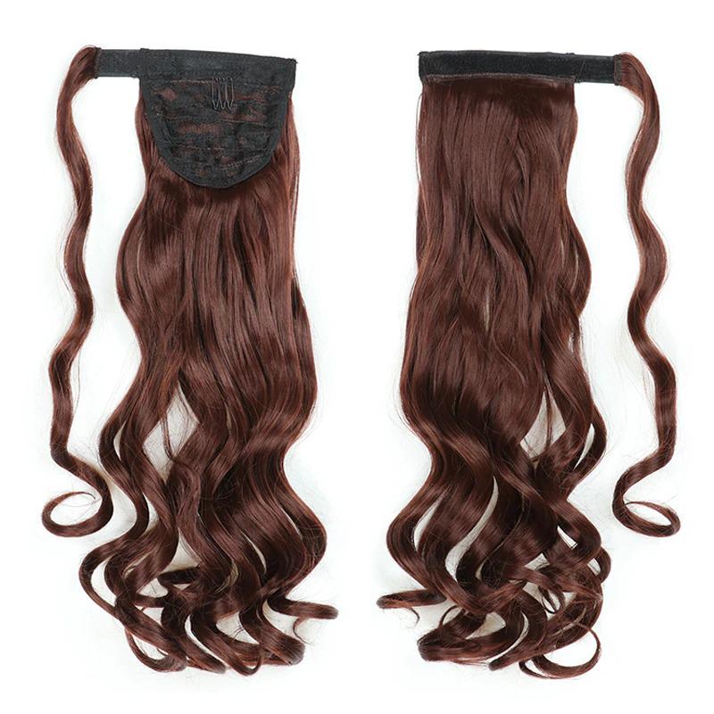 Long Straight Clip-In Ponytail Extension – 22 Inch High-Temperature Fiber for Volume and Length