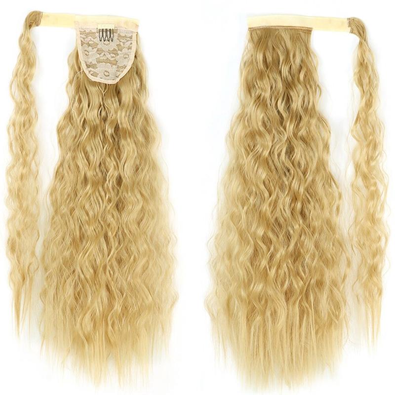 Long Straight Clip-In Ponytail Extension – 22 Inch High-Temperature Fiber for Volume and Length