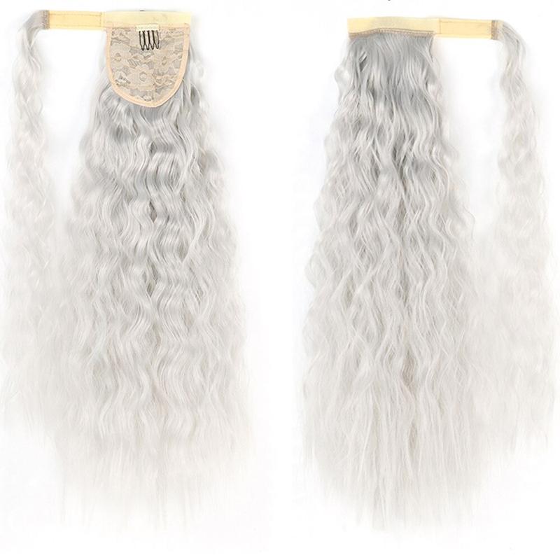 Long Straight Clip-In Ponytail Extension – 22 Inch High-Temperature Fiber for Volume and Length