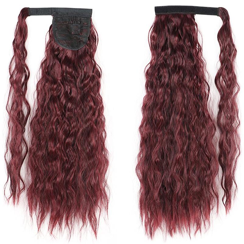 Long Straight Clip-In Ponytail Extension – 22 Inch High-Temperature Fiber for Volume and Length