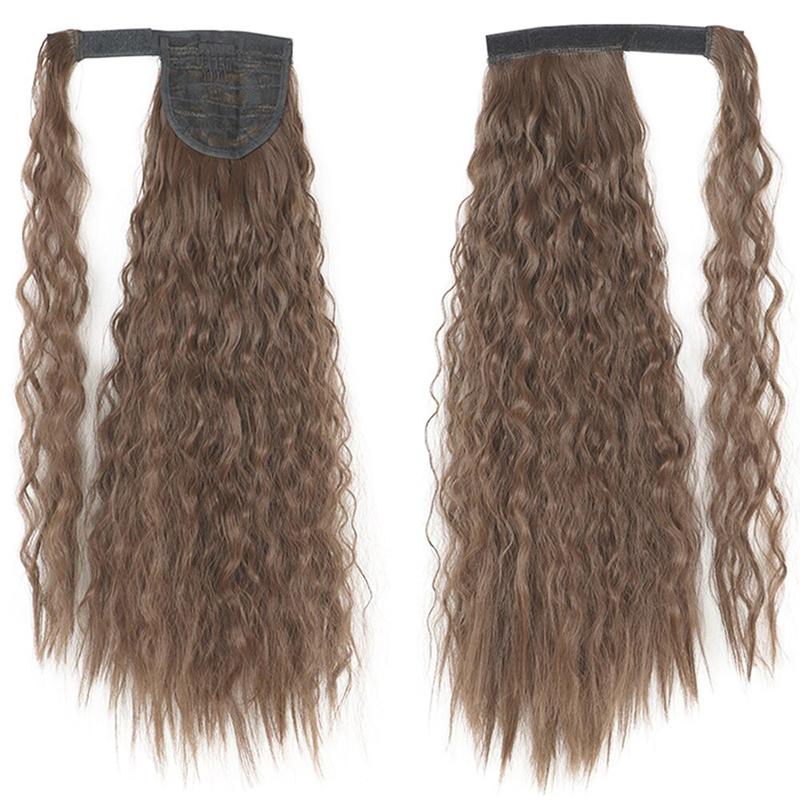 Long Straight Clip-In Ponytail Extension – 22 Inch High-Temperature Fiber for Volume and Length