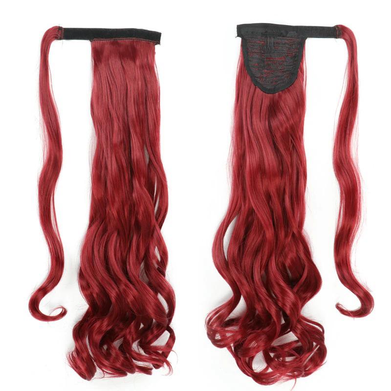 Long Straight Clip-In Ponytail Extension – 22 Inch High-Temperature Fiber for Volume and Length