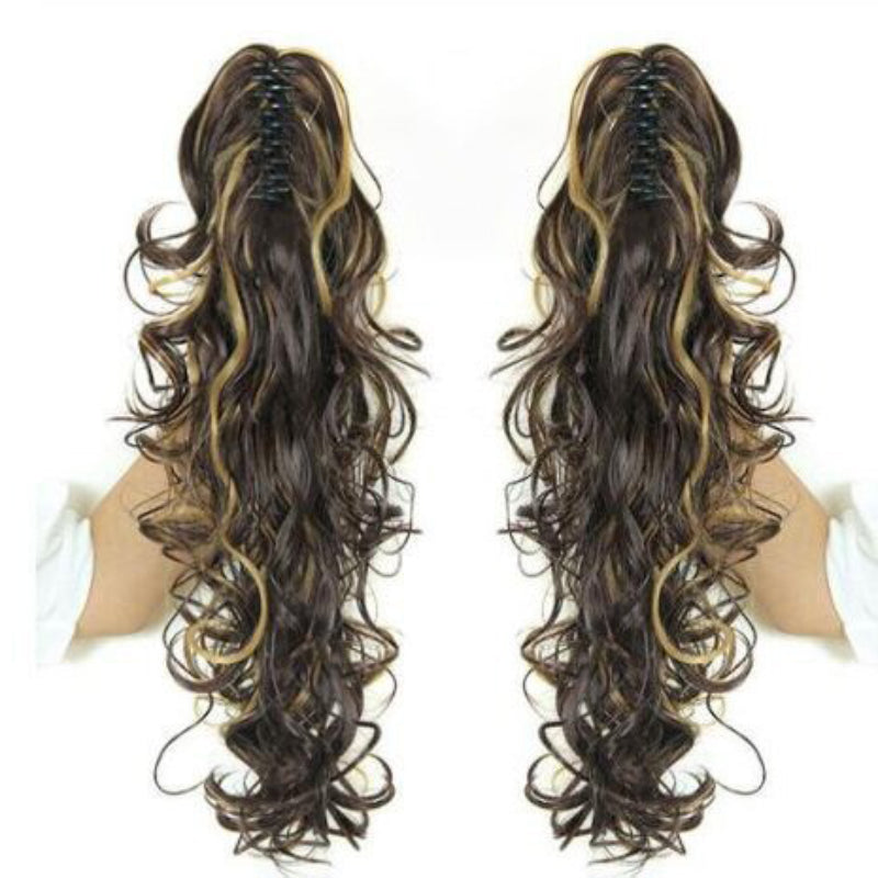 Luscious Long Wavy Clip-in Ponytail Extension – 20 Inch, Heat-Resistant, Easy to Wear for Women