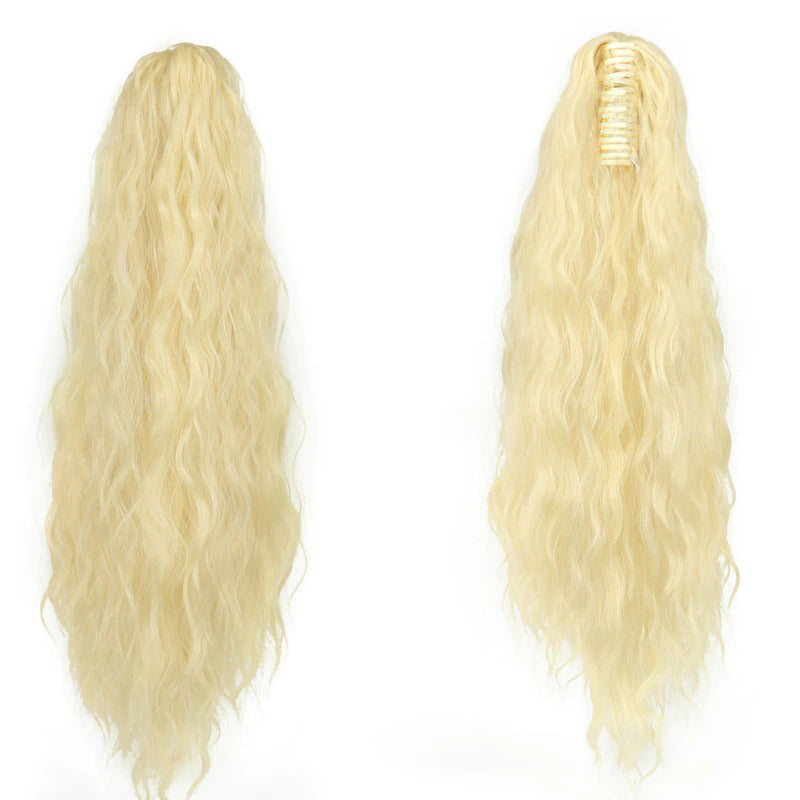 Luscious Long Wavy Clip-in Ponytail Extension – 20 Inch, Heat-Resistant, Easy to Wear for Women