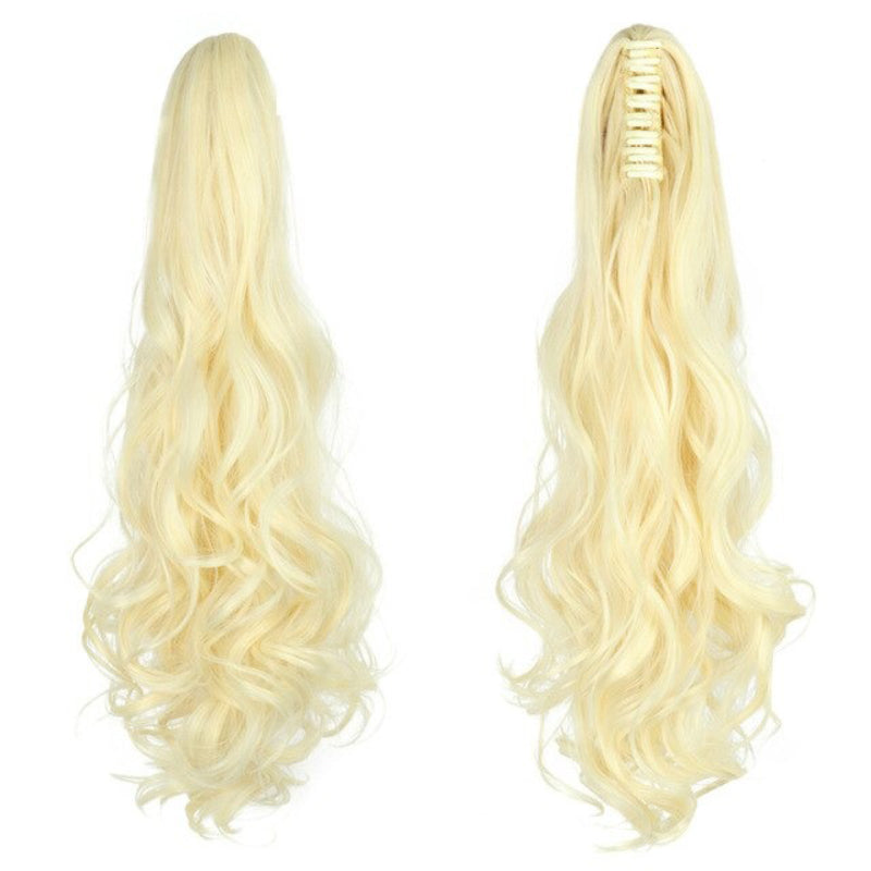 Luscious Long Wavy Clip-in Ponytail Extension – 20 Inch, Heat-Resistant, Easy to Wear for Women