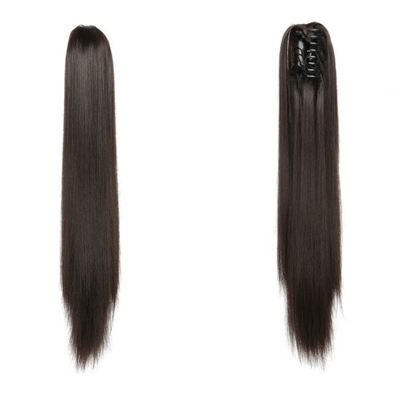 Luscious Long Wavy Clip-in Ponytail Extension – 20 Inch, Heat-Resistant, Easy to Wear for Women
