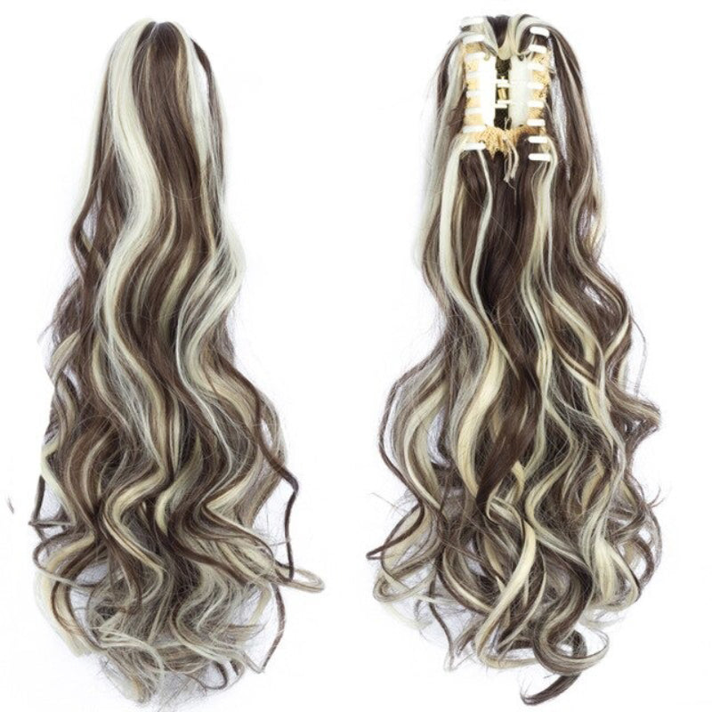 Luscious Long Wavy Clip-in Ponytail Extension – 20 Inch, Heat-Resistant, Easy to Wear for Women