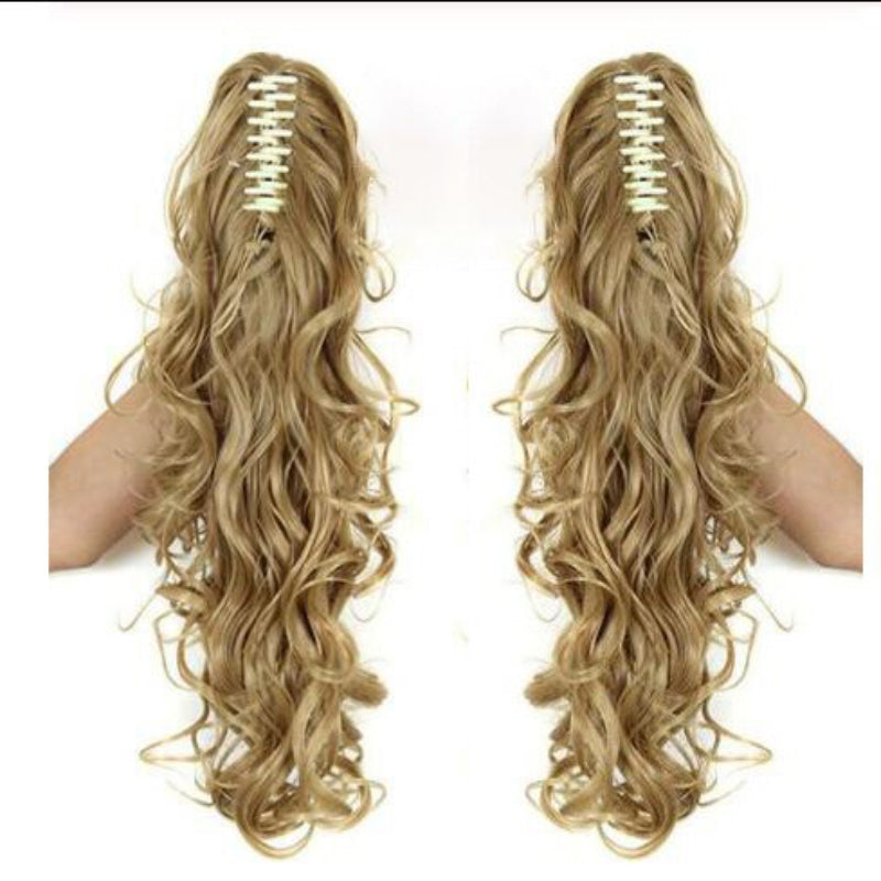 Luscious Long Wavy Clip-in Ponytail Extension – 20 Inch, Heat-Resistant, Easy to Wear for Women