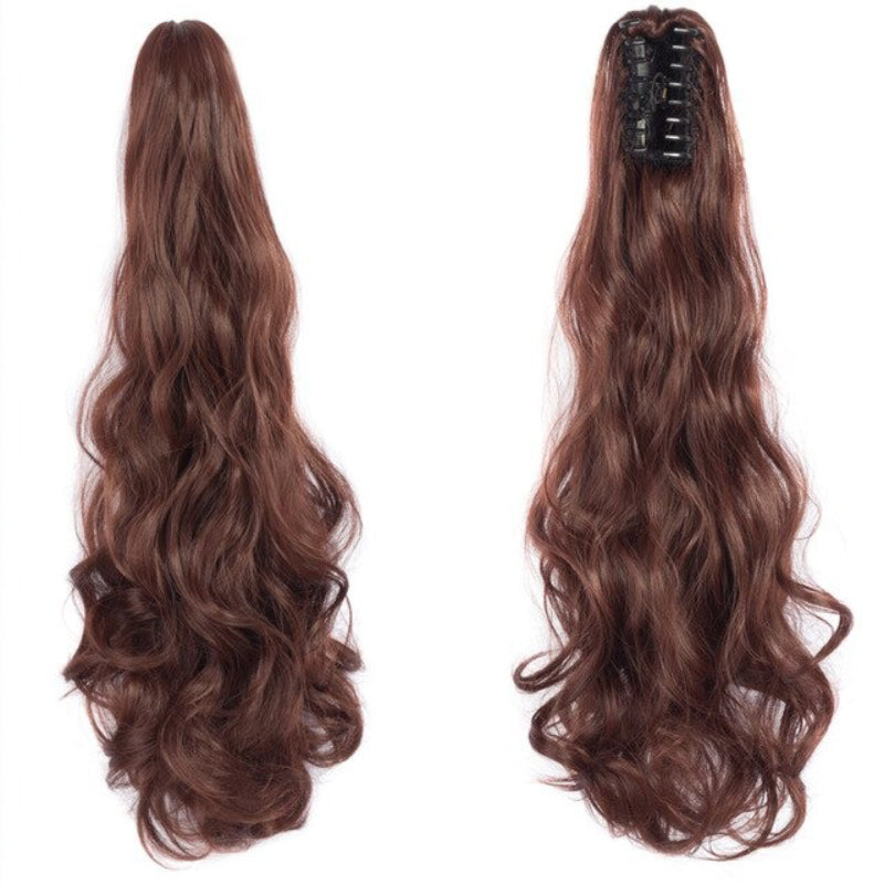 Luscious Long Wavy Clip-in Ponytail Extension – 20 Inch, Heat-Resistant, Easy to Wear for Women