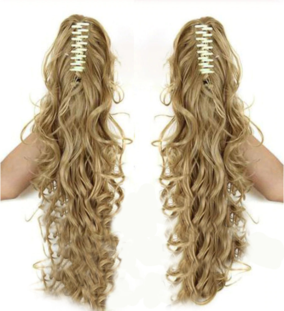 Luscious Long Wavy Clip-in Ponytail Extension – 20 Inch, Heat-Resistant, Easy to Wear for Women
