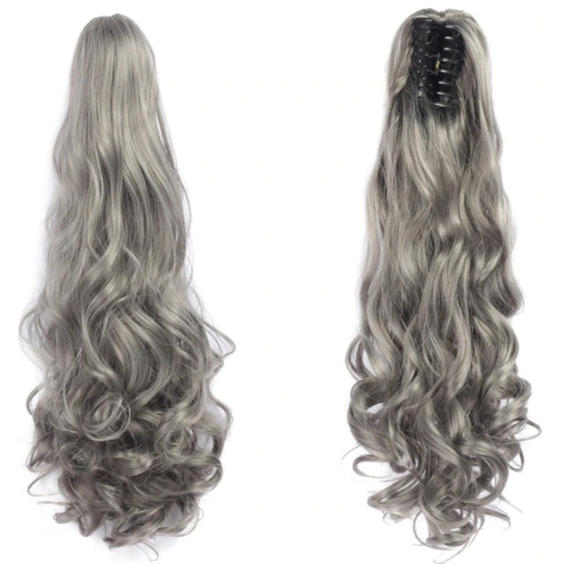 Luscious Long Wavy Clip-in Ponytail Extension – 20 Inch, Heat-Resistant, Easy to Wear for Women