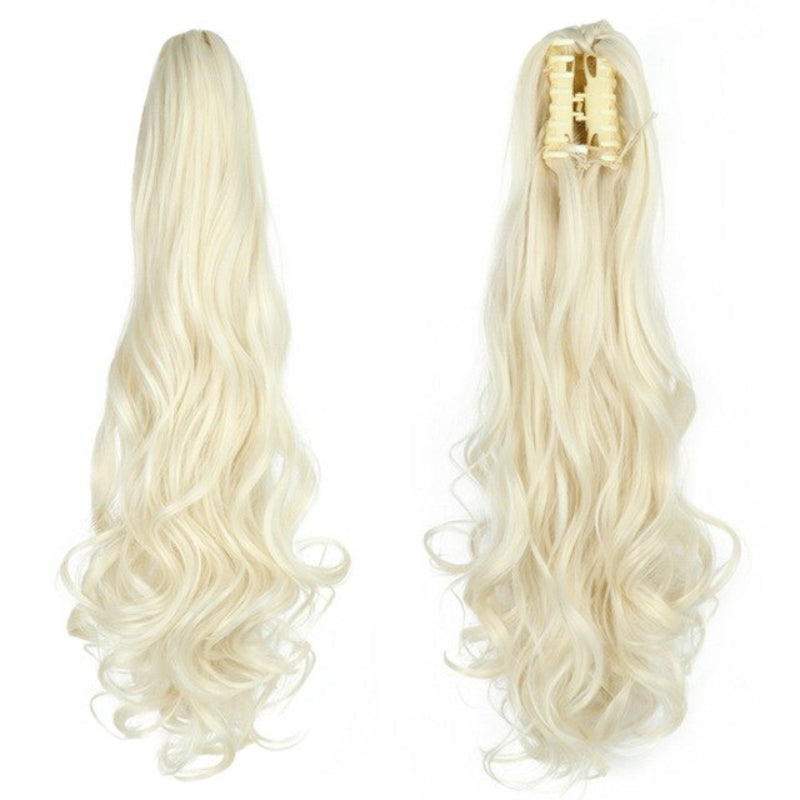 Luscious Long Wavy Clip-in Ponytail Extension – 20 Inch, Heat-Resistant, Easy to Wear for Women
