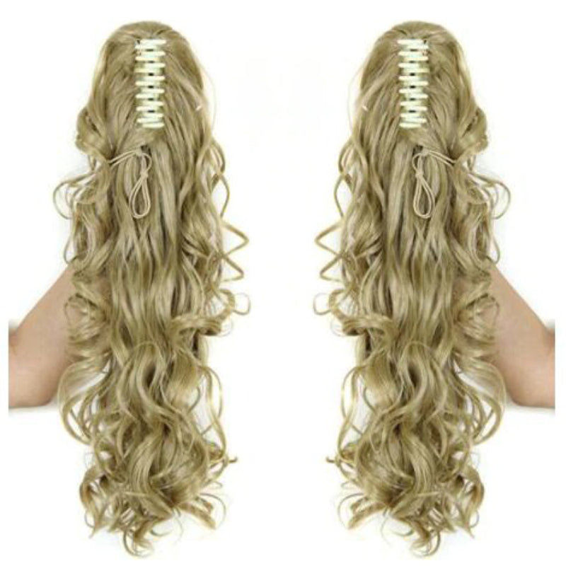 Luscious Long Wavy Clip-in Ponytail Extension – 20 Inch, Heat-Resistant, Easy to Wear for Women