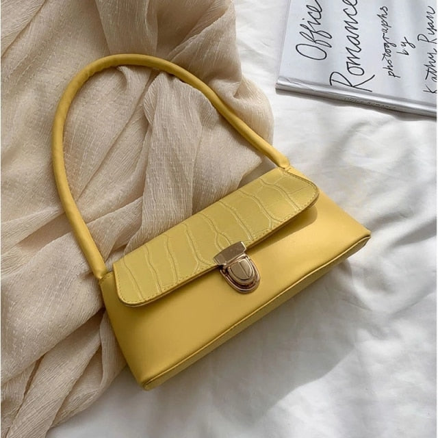 Luxury Crocodile Pattern Baguette