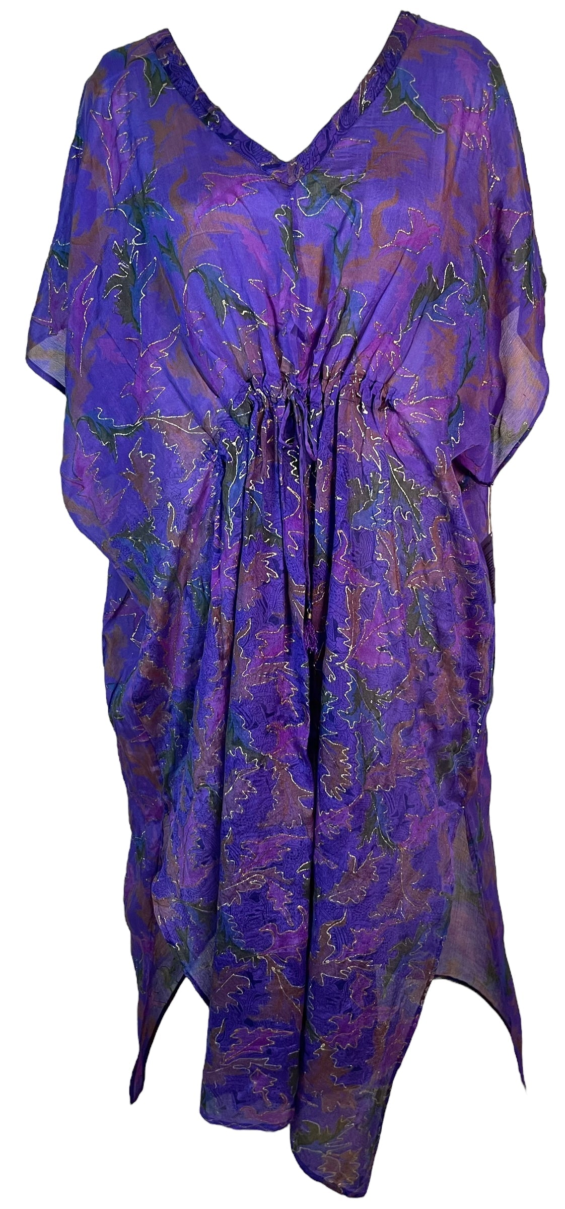 SOLD  PRC6419 Avatar Pure Silk Maxi Kaftan
