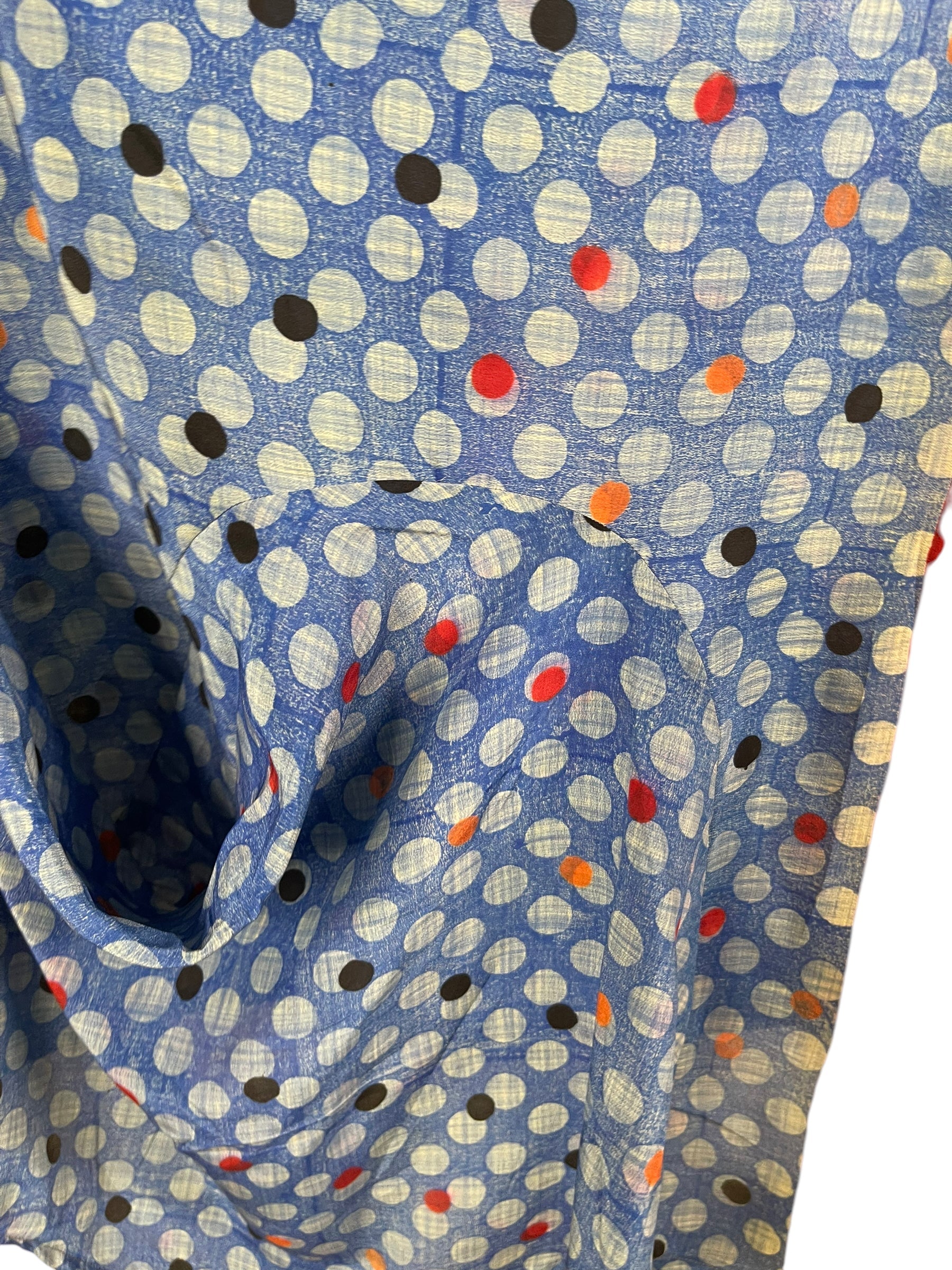 PRC6551 Avatar Pure Silk Self Pocket Tunic Dress