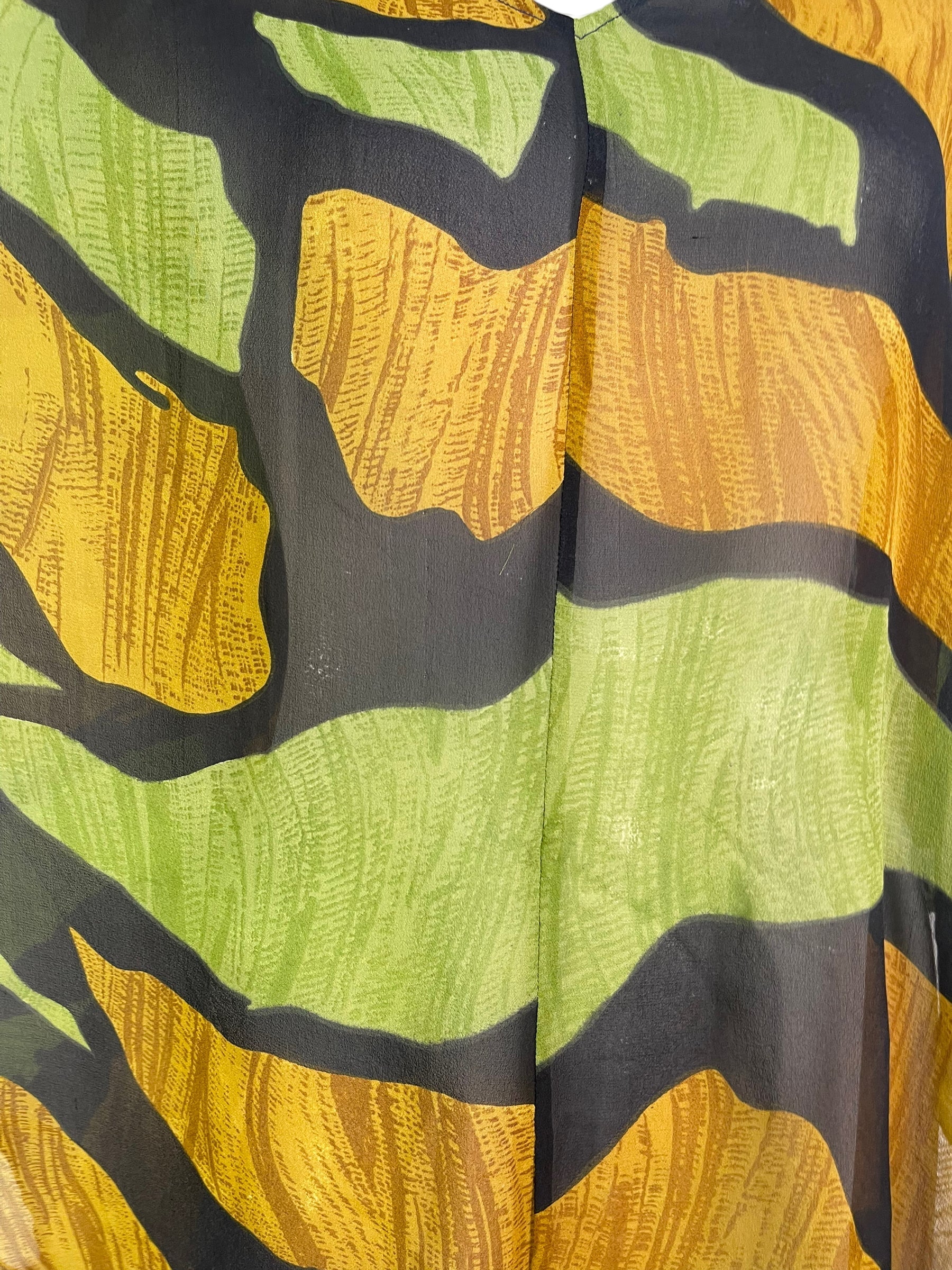 PRG6308 Sheer Avatar Pure Silk Waterfall Top