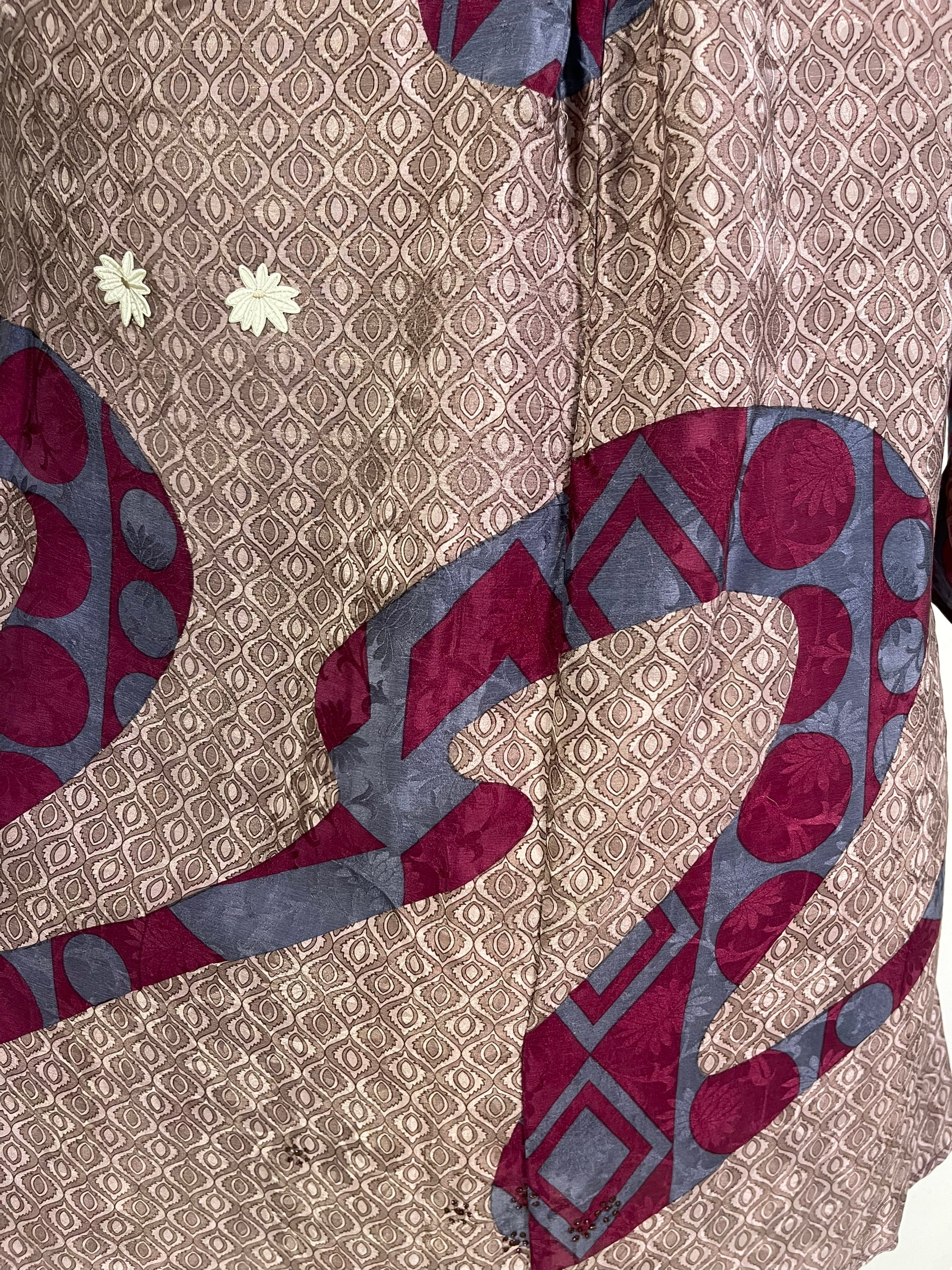 PRC6059 Avatar Pure Silk Self Pocket Tunic Dress