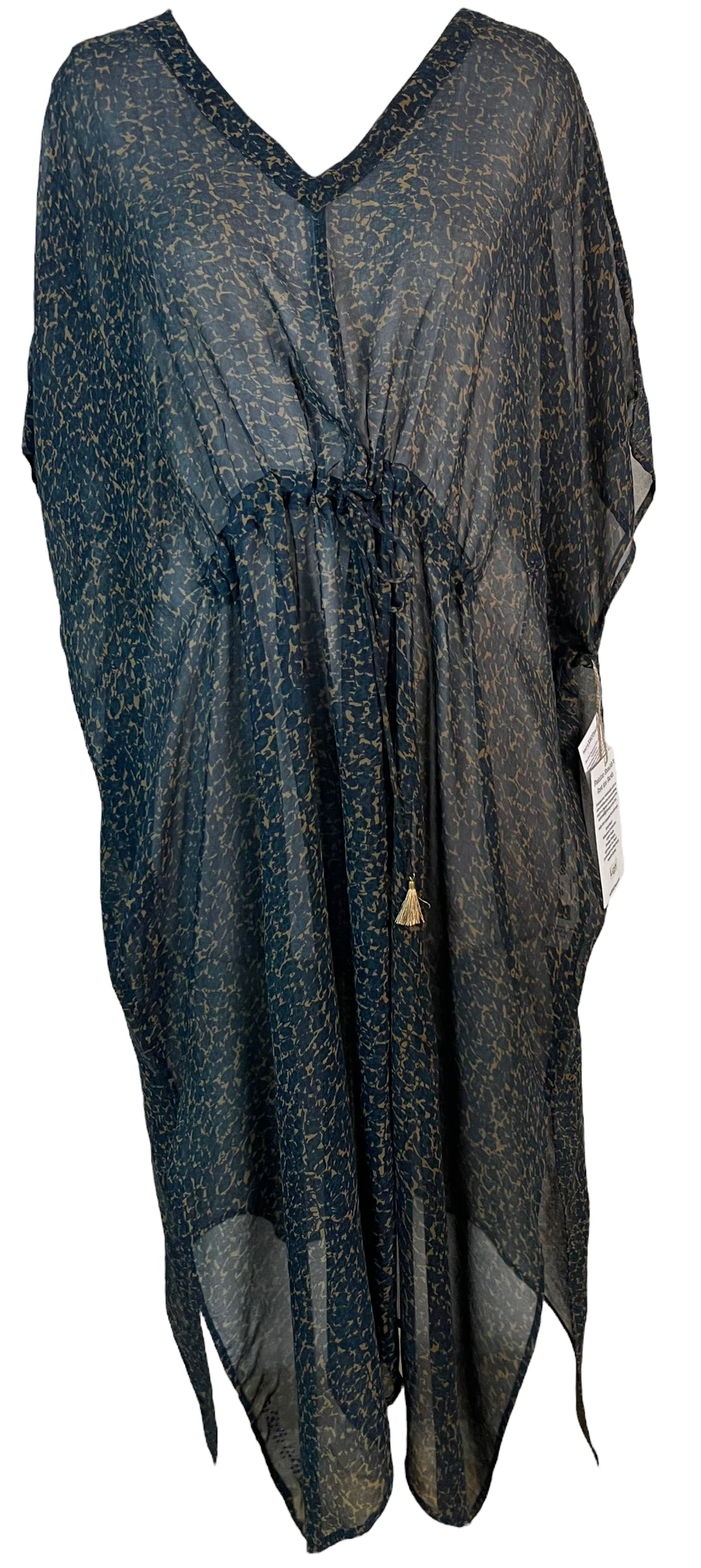 PRG6359 Sheer Avatar Pure Silk Maxi Kaftan