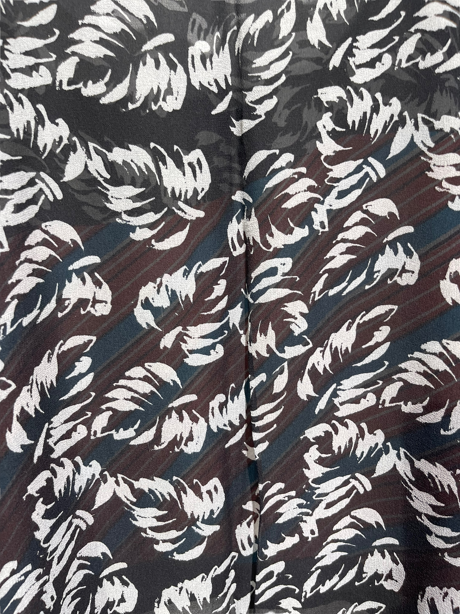 FINAL SALE PRG2217 Guinea Turaco Sheer Avatar Pure Silk Hi Lo Top