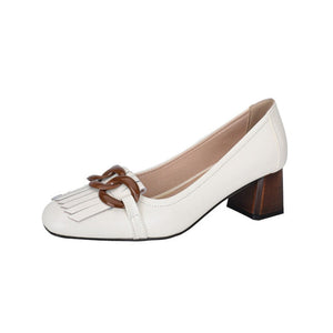 Block Heel Loafers
