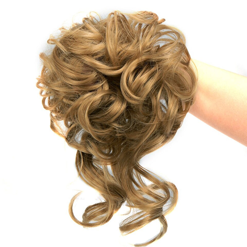 Messy Curly Hair Bun Extensions Scrunchie - Lightweight High-Temperature Fiber Hair Accessory for Effortless Styling