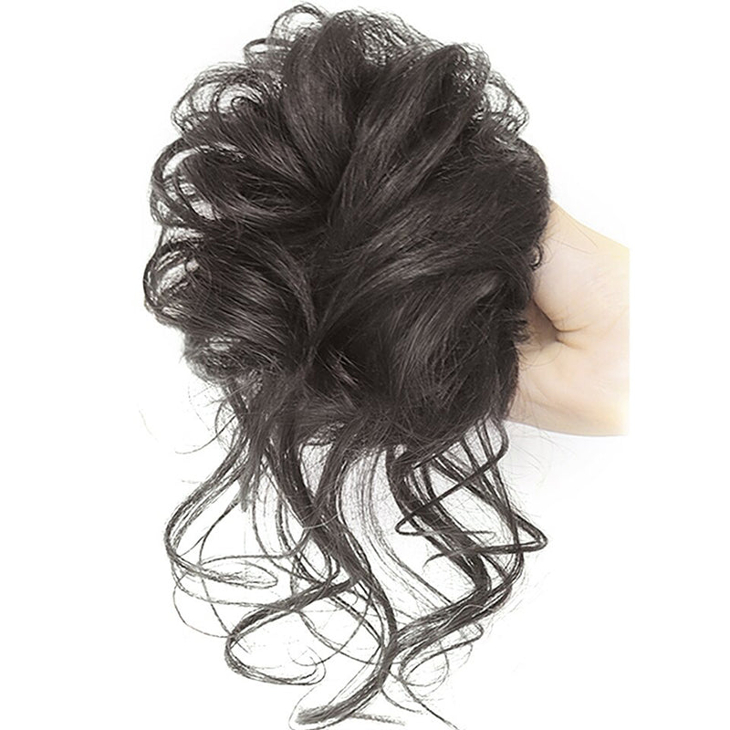 Messy Curly Hair Bun Extensions Scrunchie - Lightweight High-Temperature Fiber Hair Accessory for Effortless Styling