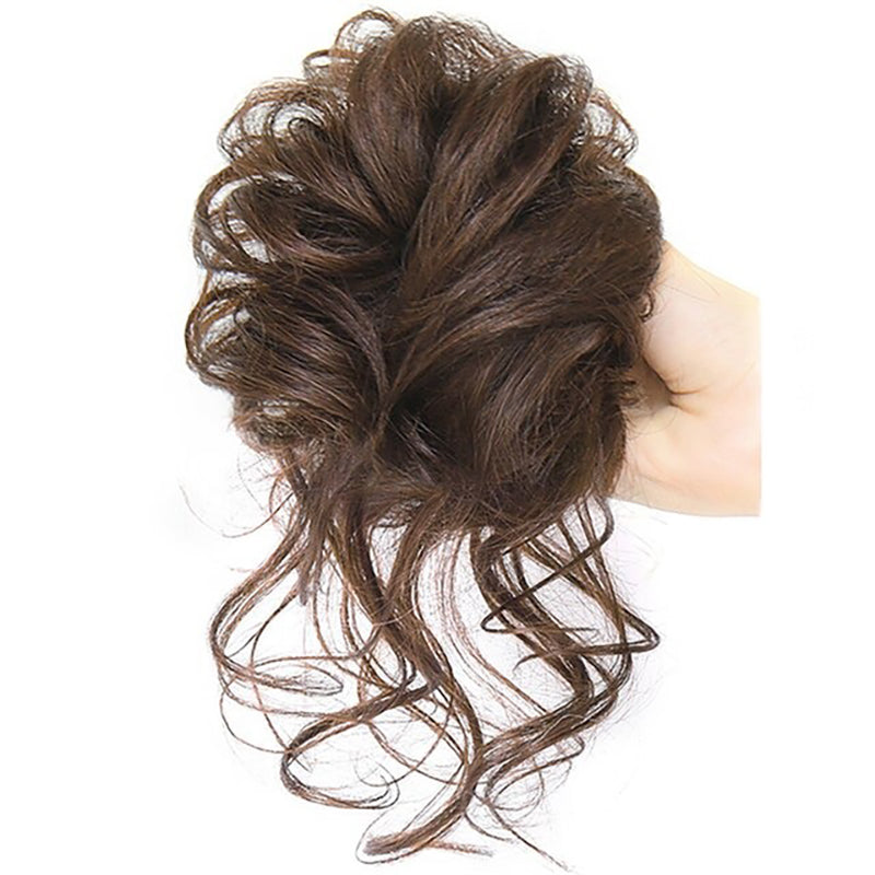 Messy Curly Hair Bun Extensions Scrunchie - Lightweight High-Temperature Fiber Hair Accessory for Effortless Styling