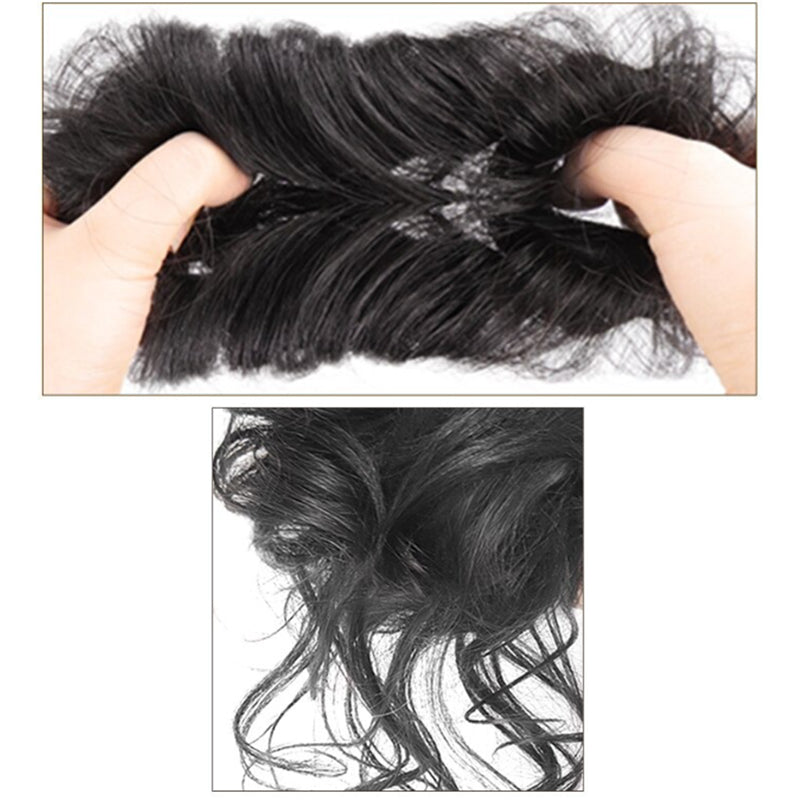 Messy Curly Hair Bun Scrunchie Extensions – Lightweight, Voluminous Hair Accessory