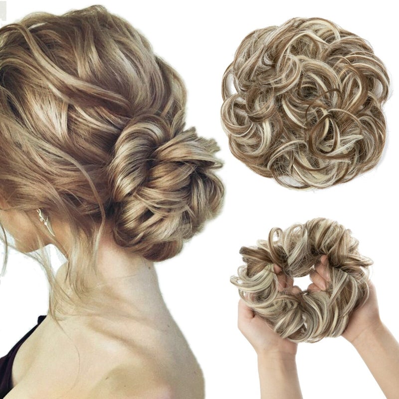 Messy Curly Hair Bun Scrunchy Extension – Lightweight High-Temperature Fiber Hair Accessory