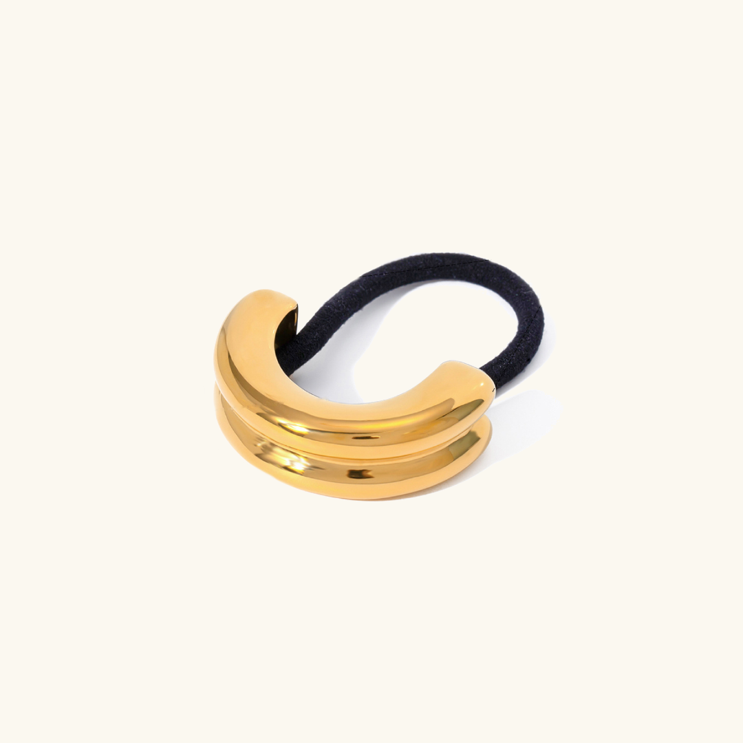 Mini Double Arch Cuff Bracelet for Women – Hypoallergenic 18k Gold-Plated Stainless Steel, Waterproof and Stylish