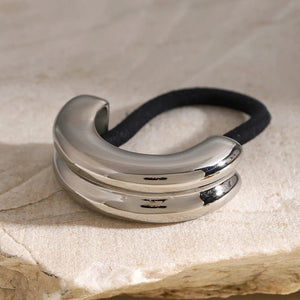Mini Double Arch Cuff Bracelet for Women – Hypoallergenic 18k Gold-Plated Stainless Steel, Waterproof and Stylish