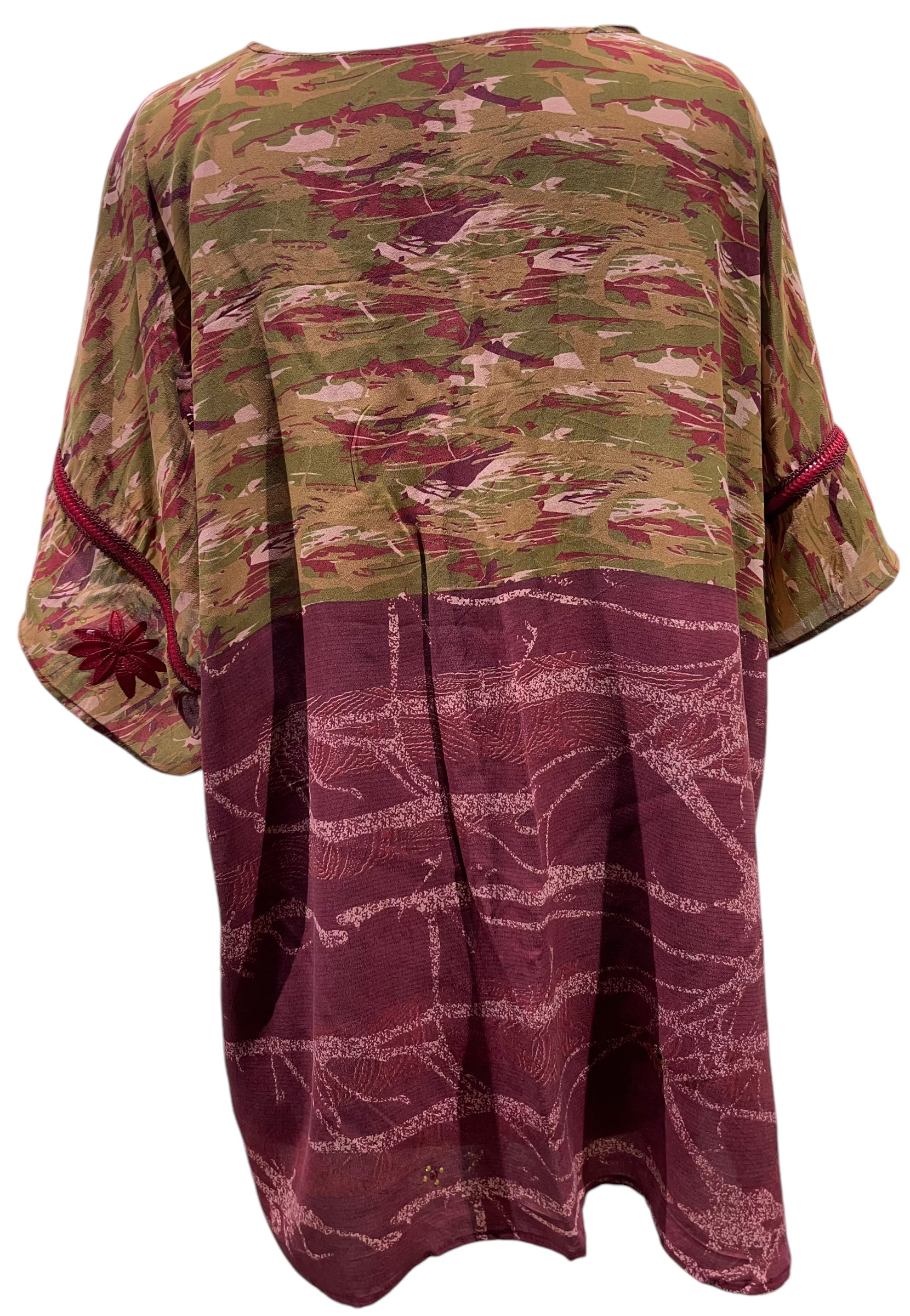 FINAL SALE PRC5360 Avatar Pure Silk Kimono-Sleeved Jacket with Belt