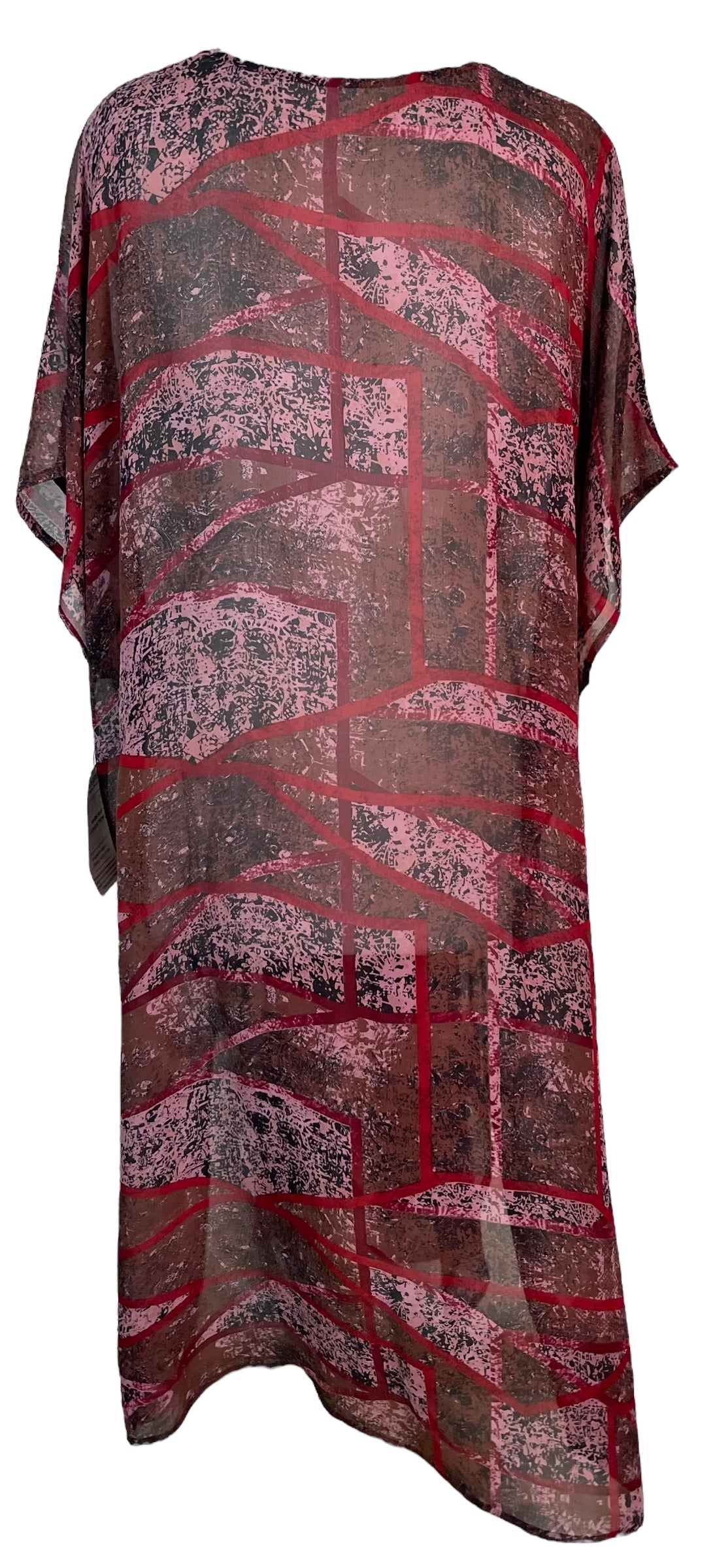 PRG6357 Sheer Avatar Pure Silk Maxi Kaftan