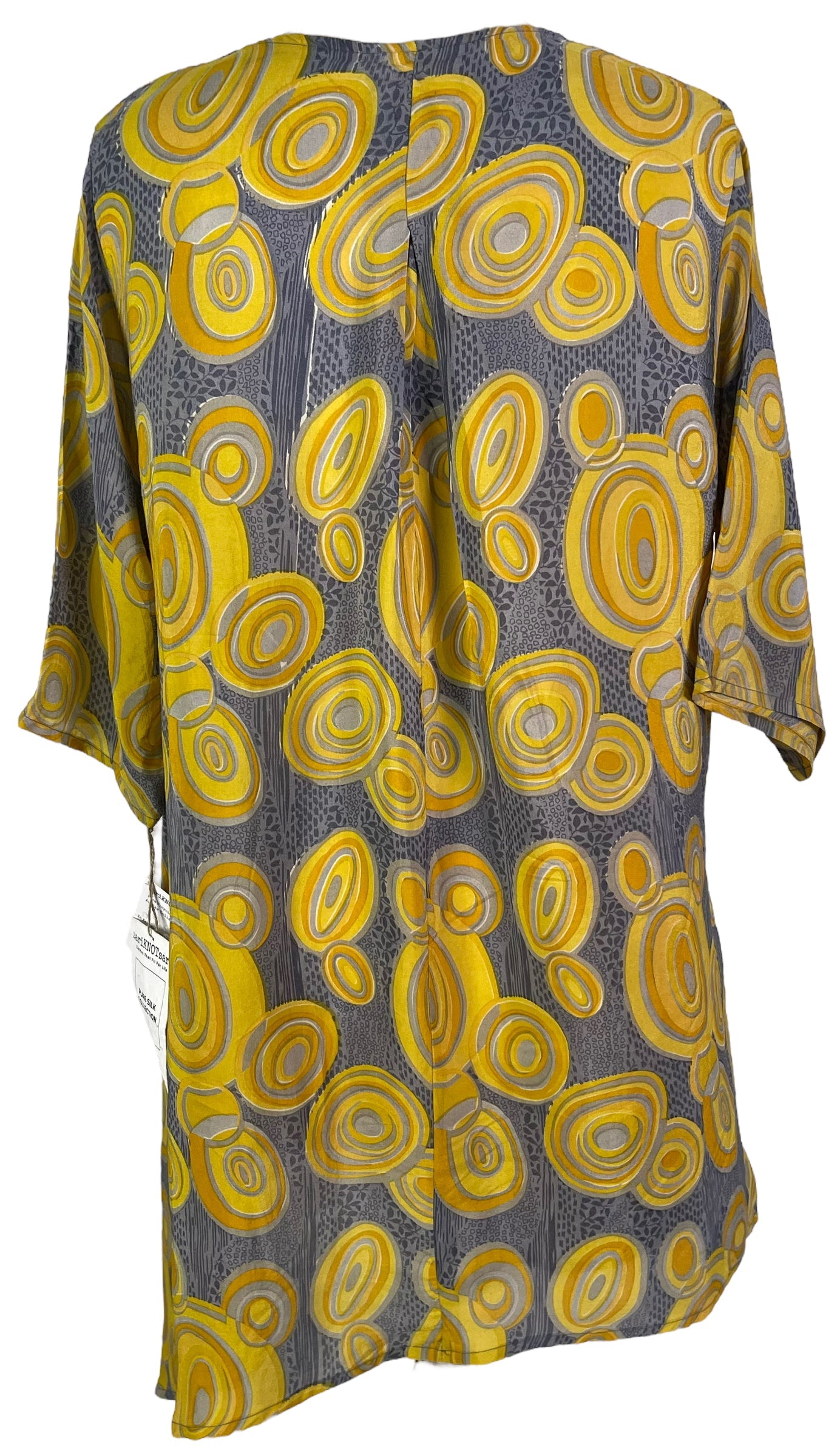 PRC6556 Avatar Pure Silk Self Pocket Tunic Dress