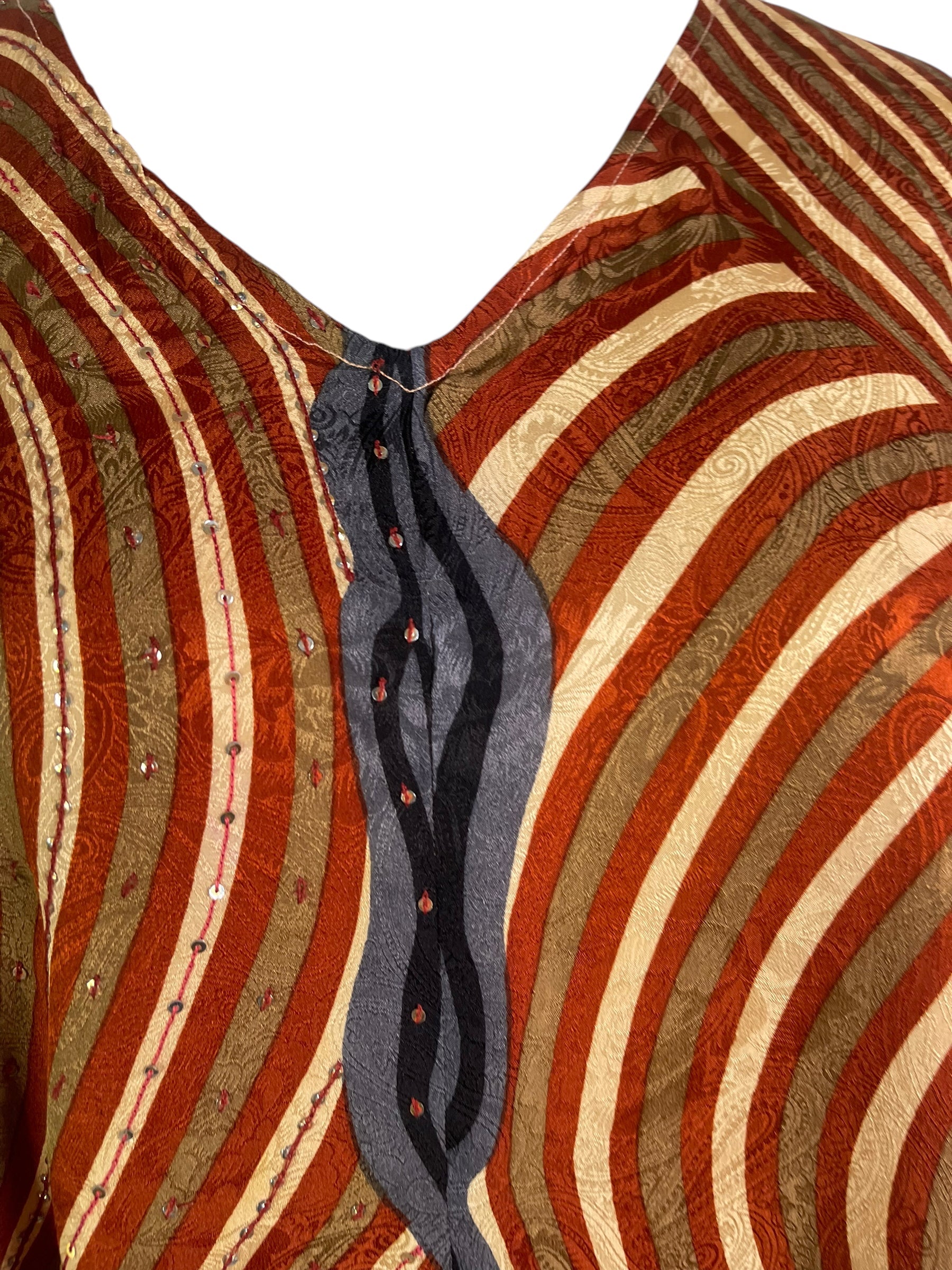 PRC6493 Avatar Pure Silk Waterfall Top