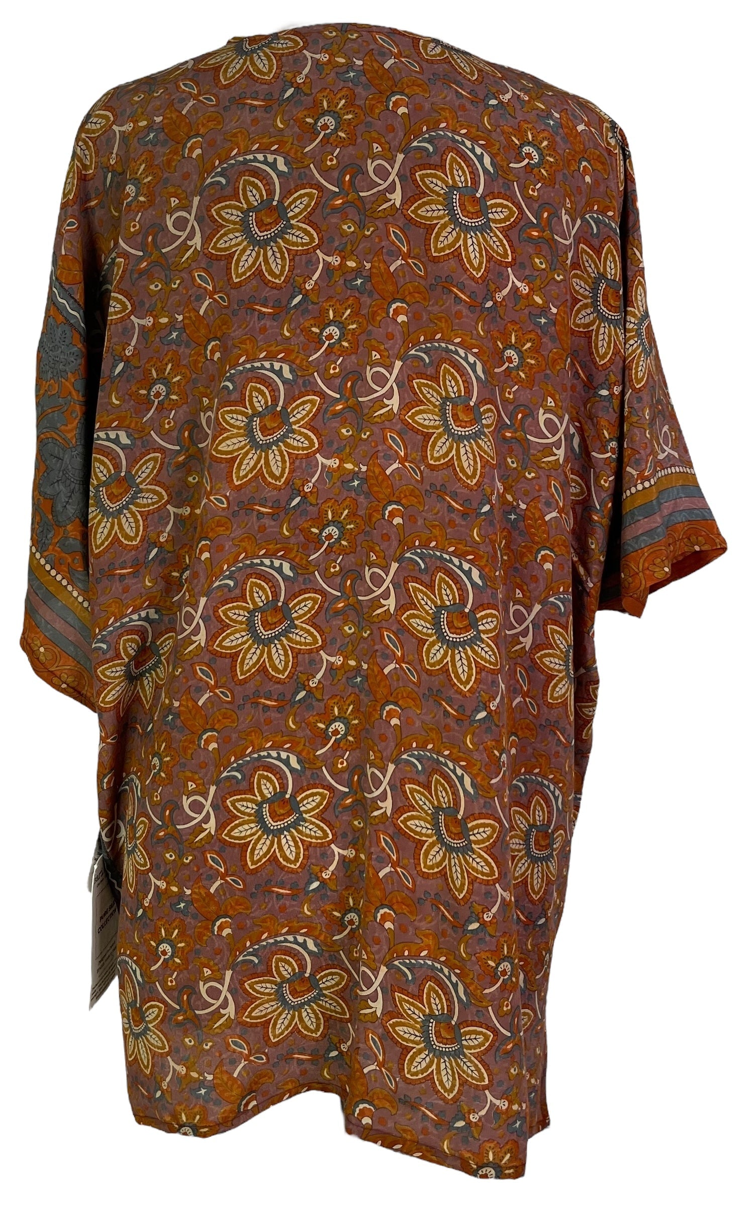 SOLD  PRC6907 Avatar Pure Silk Kimono-Sleeved Jacket with Belt