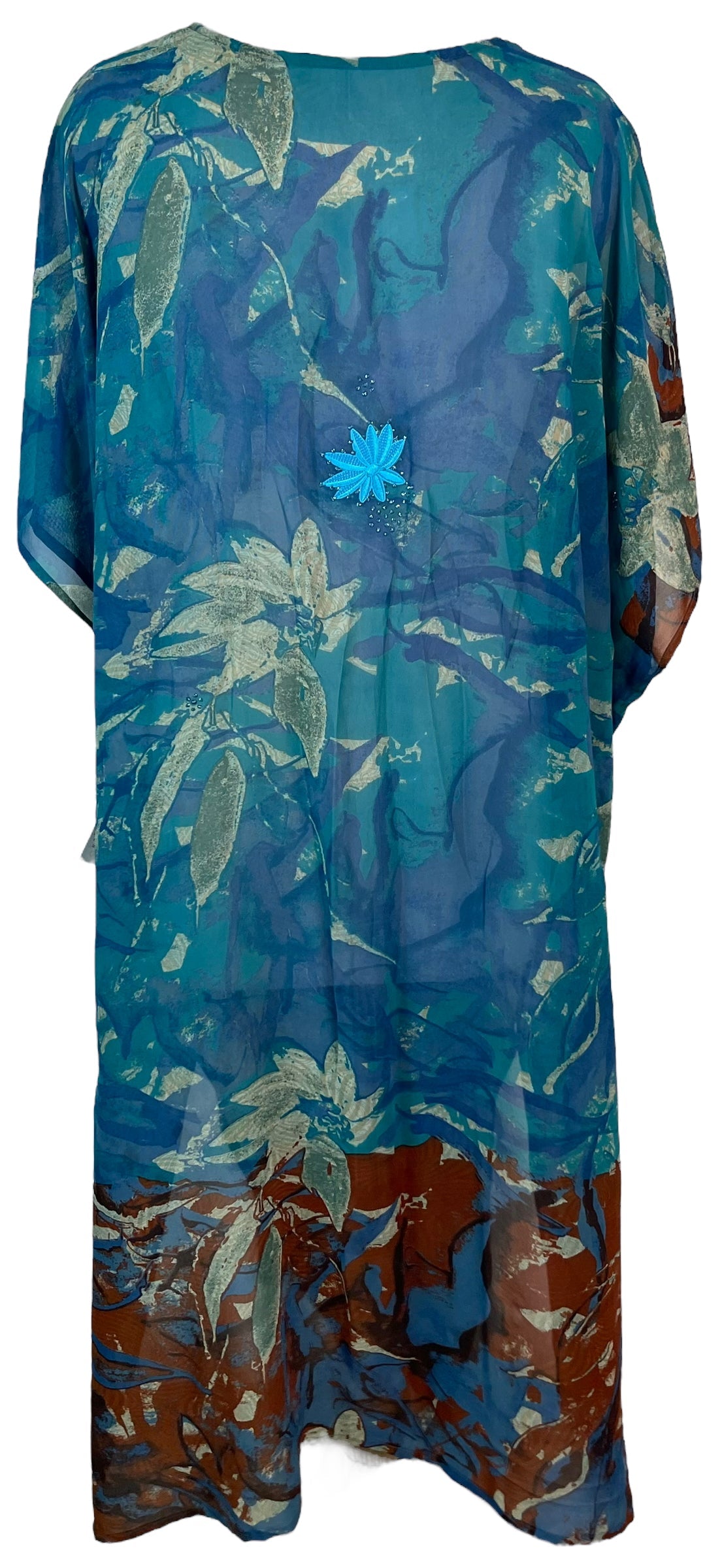 PRG6365 Sheer Avatar Pure Silk Maxi Kaftan