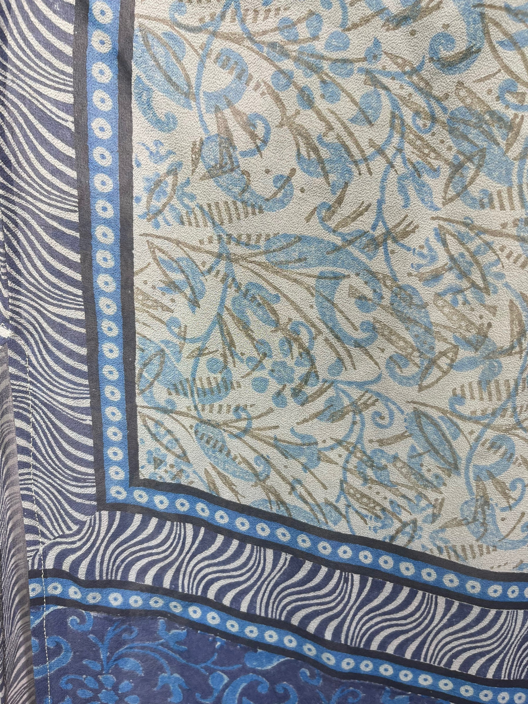 FINAL SALE PRG3953 Sheer Avatar Pure Silk Maxi Kaftan