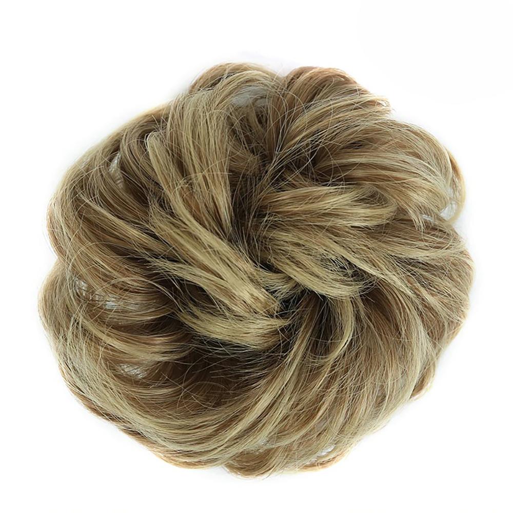 Natural Look Synthetic Messy Hair Bun Scrunchie Extension – Effortless Curly Hair Accessory