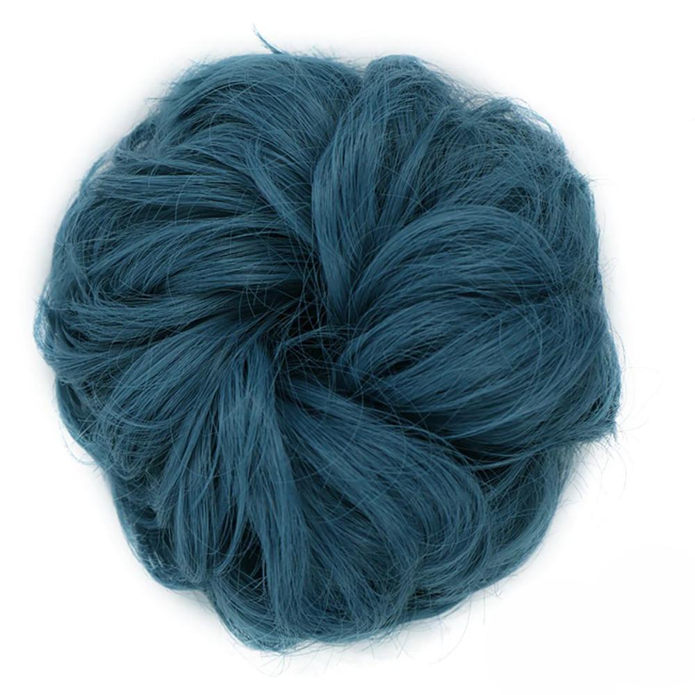Natural Look Synthetic Messy Hair Bun Scrunchie Extension – Effortless Curly Hair Accessory