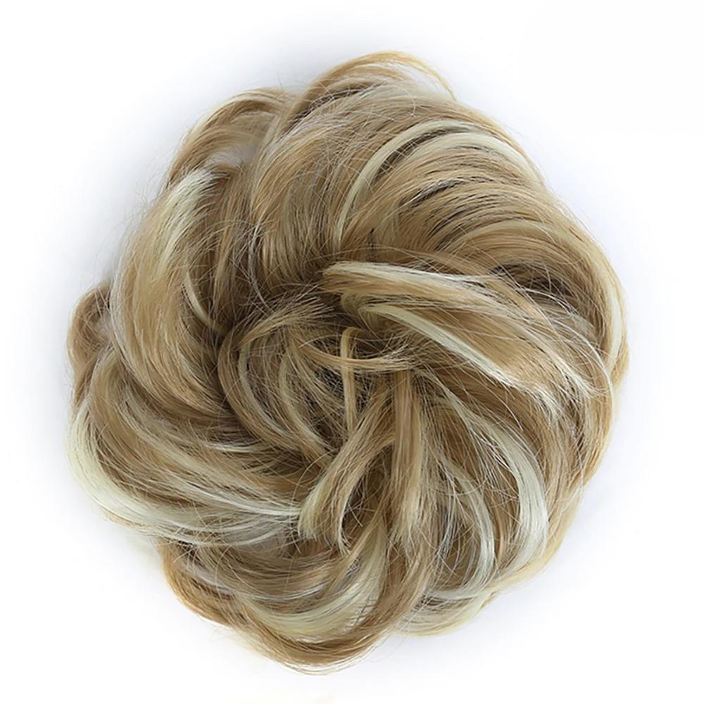 Natural Look Synthetic Messy Hair Bun Scrunchie Extension – Effortless Curly Hair Accessory