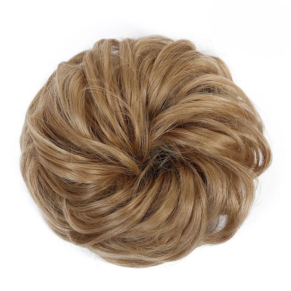 Natural Look Synthetic Messy Hair Bun Scrunchie Extension – Effortless Curly Hair Accessory