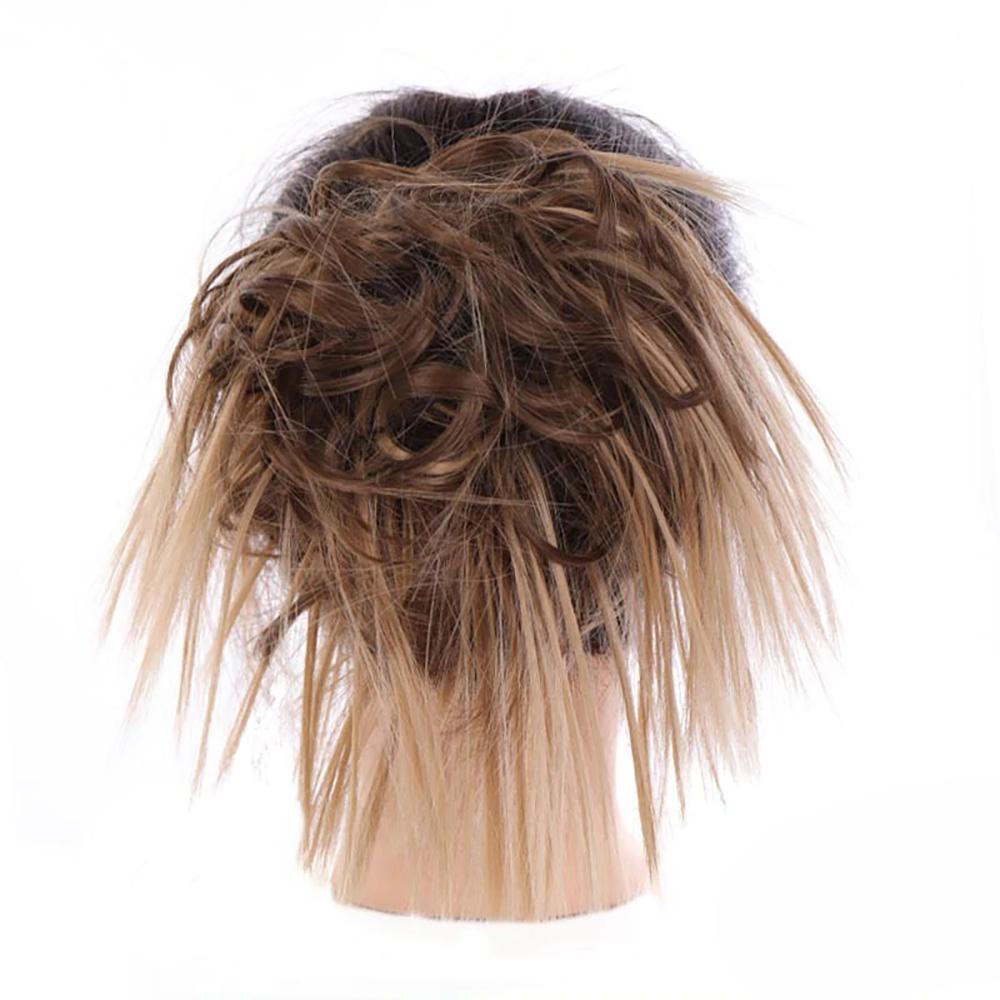 Natural Look Synthetic Messy Hair Bun Scrunchie Extension – Effortless Curly Hair Accessory