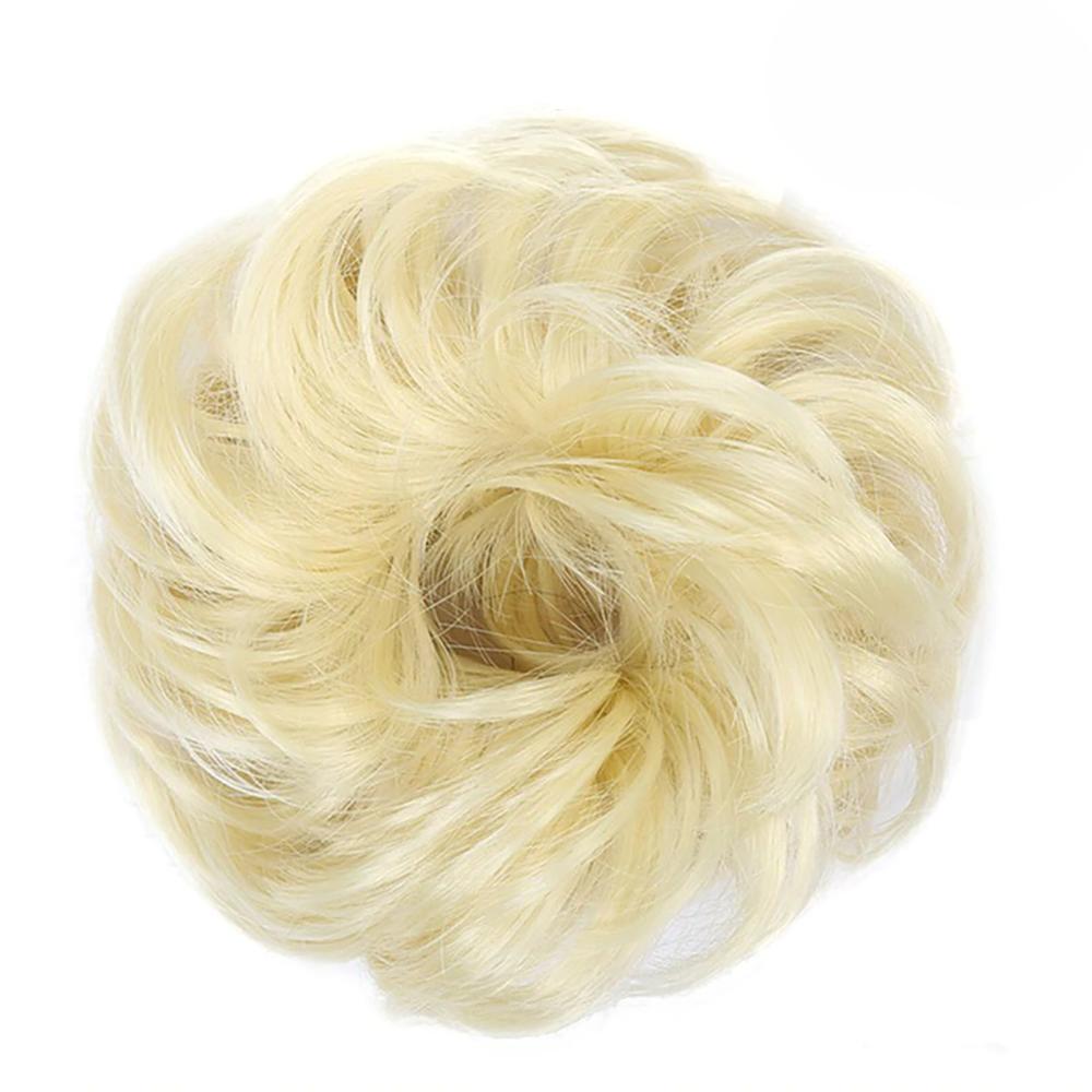 Natural Look Synthetic Messy Hair Bun Scrunchie Extension – Effortless Curly Hair Accessory