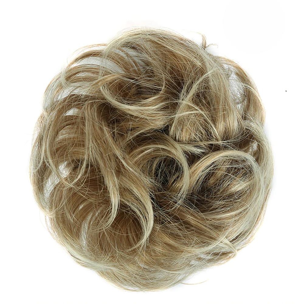 Natural Look Synthetic Messy Hair Bun Scrunchie Extension – Effortless Curly Hair Accessory