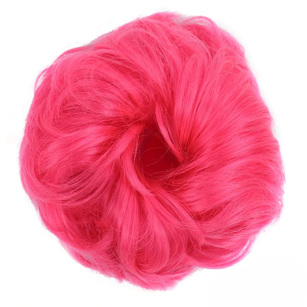 Natural Look Synthetic Messy Hair Bun Scrunchie Extension – Effortless Curly Hair Accessory