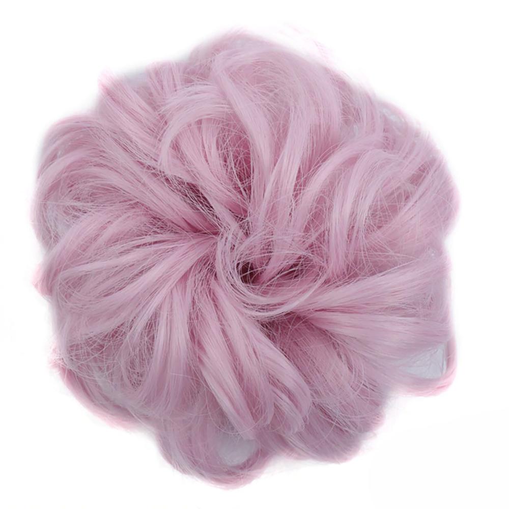 Natural Look Synthetic Messy Hair Bun Scrunchie Extension – Effortless Curly Hair Accessory