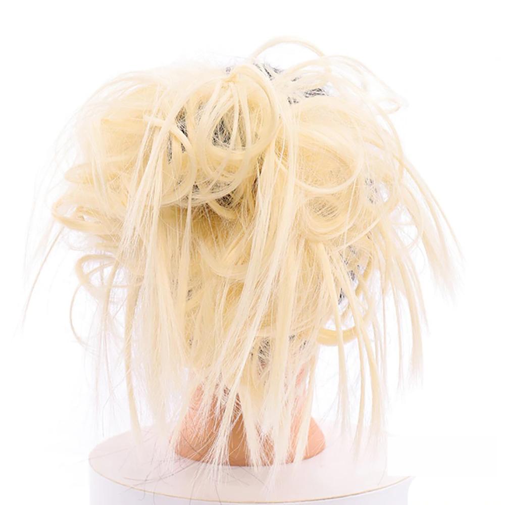 Natural Look Synthetic Messy Hair Bun Scrunchie Extension – Effortless Curly Hair Accessory