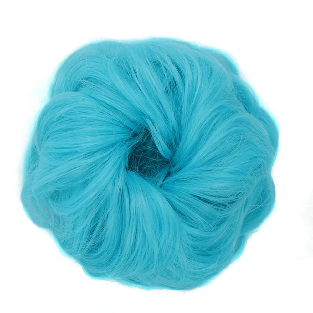 Natural Look Synthetic Messy Hair Bun Scrunchie Extension – Effortless Curly Hair Accessory